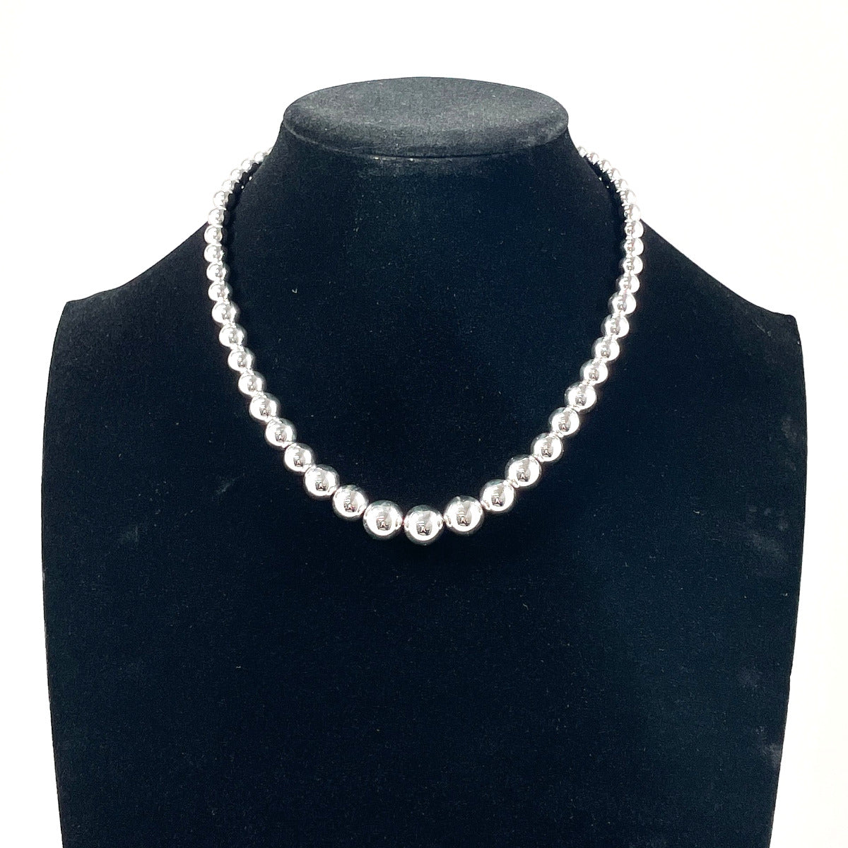 Tiffany & Co Silver Graduated Ball Necklace