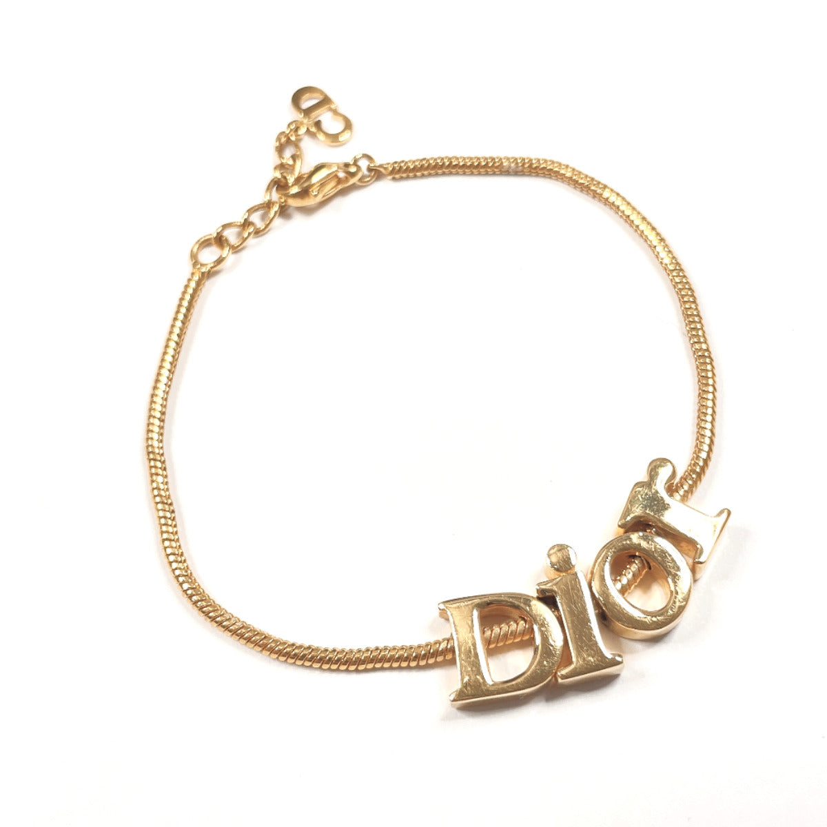 Dior Vintage Logo Metal Bracelet