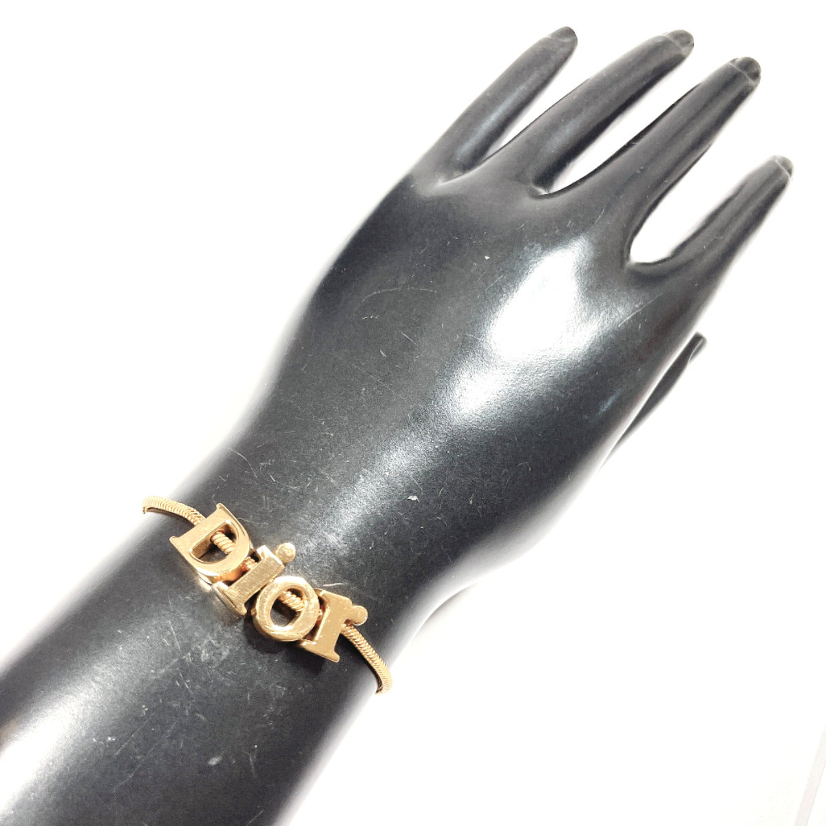 Dior Vintage Logo Metal Bracelet