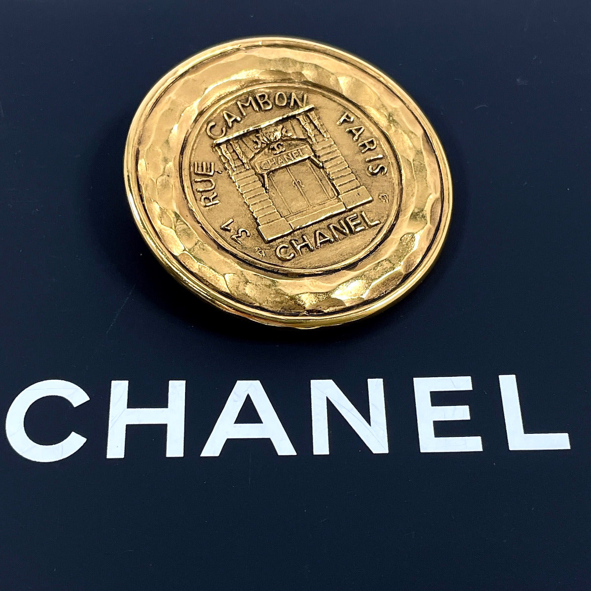 Chanel Cambon Vintage Brooch Gold