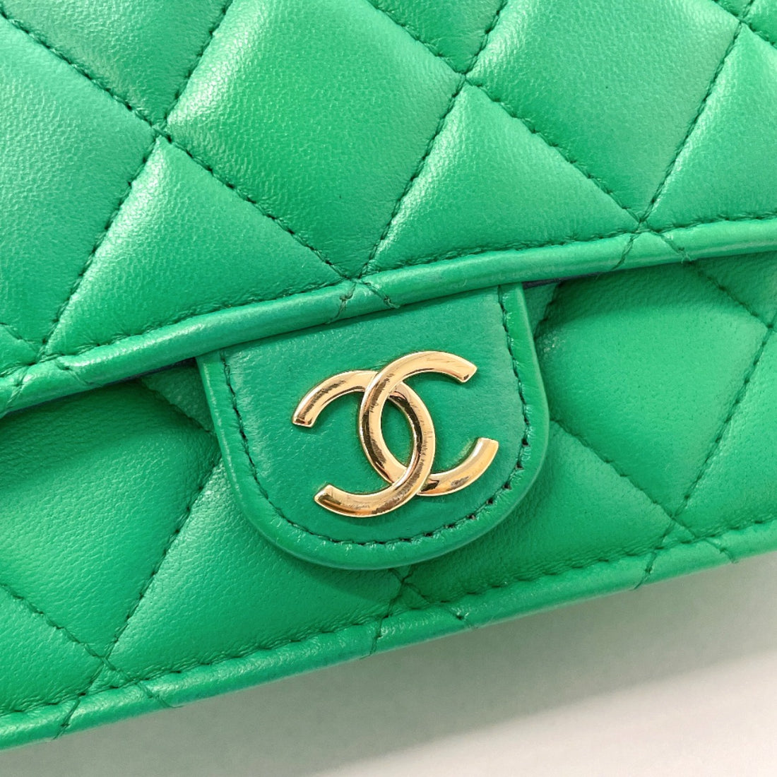 Chanel Lambskin Matelasse Flap Phone Case Bag