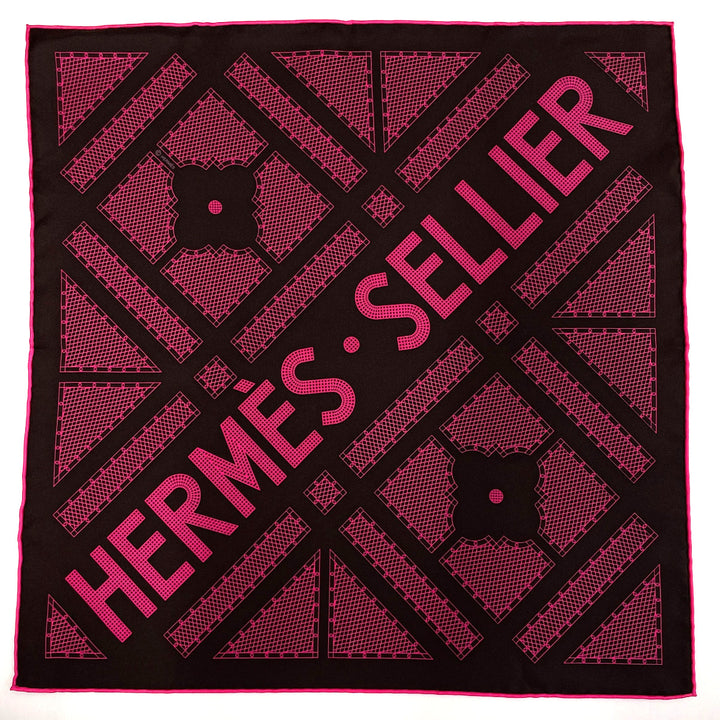 Hermes Silk Scarf Grey