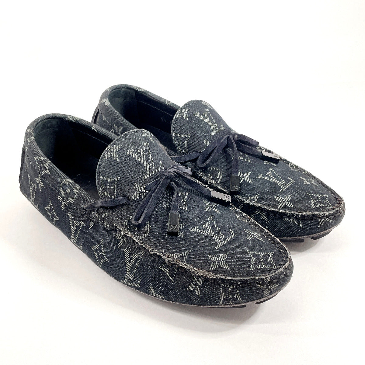 Louis Vuitton Monogram Denim Loafers 1ABF5H