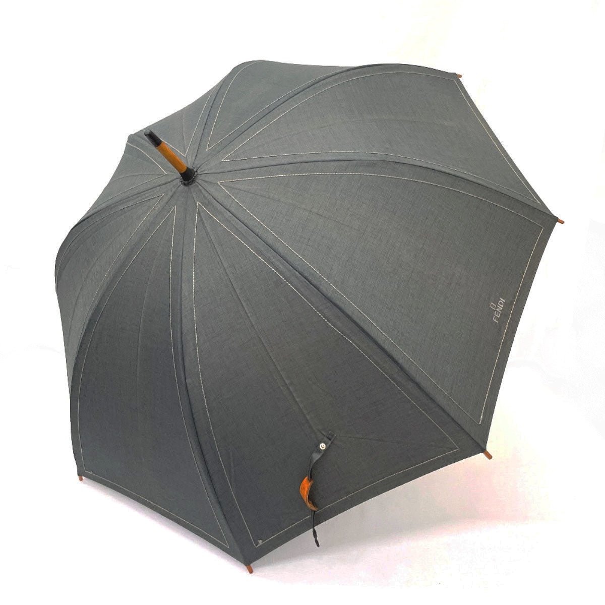 Fendi Nylon Umbrella Grey Unisex