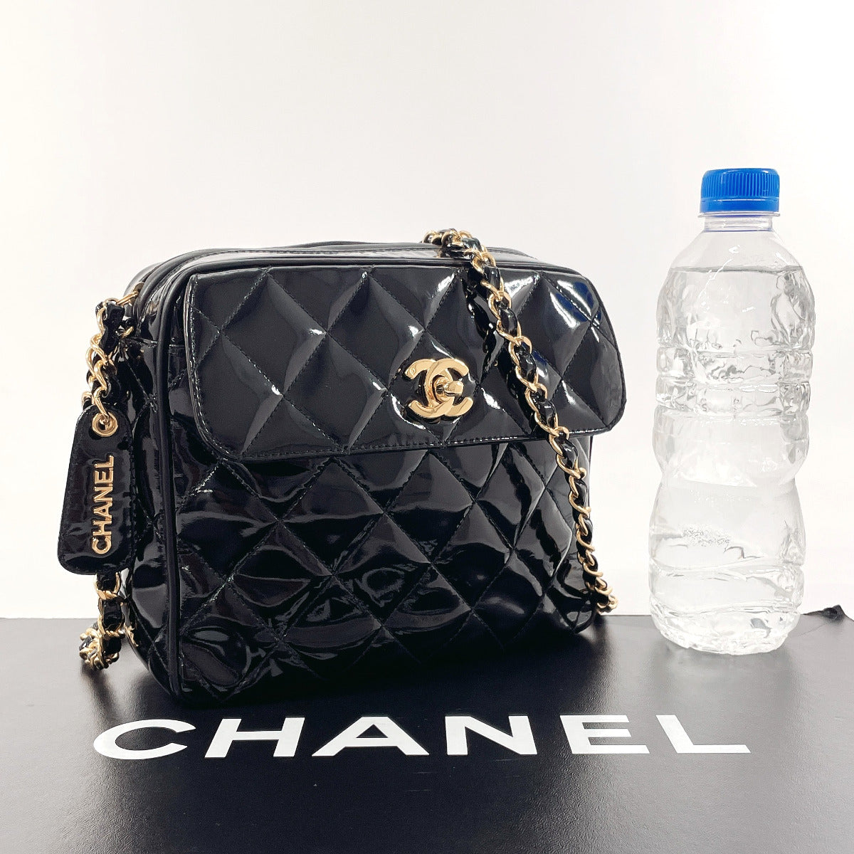 Chanel Patent Leather Matelasse Shoulder Bag