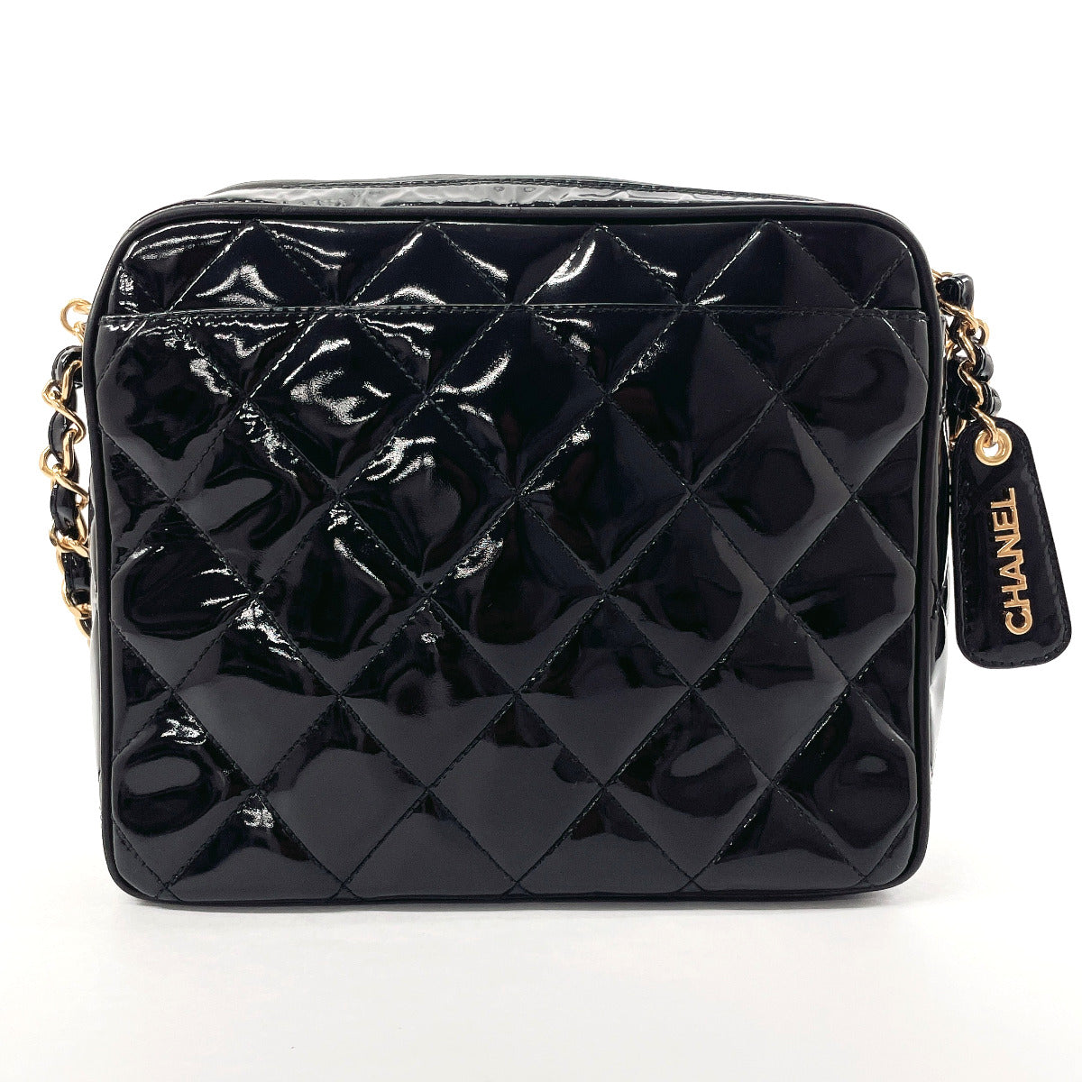 Chanel Patent Leather Matelasse Shoulder Bag