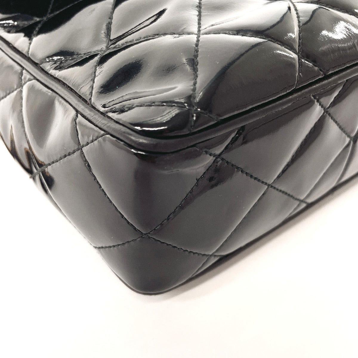 Chanel Patent Leather Matelasse Shoulder Bag