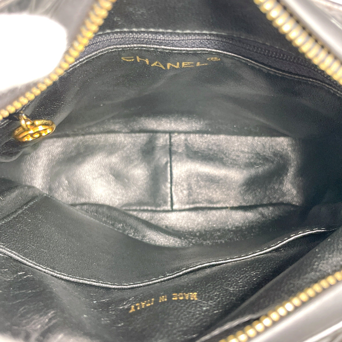 Chanel Patent Leather Matelasse Shoulder Bag