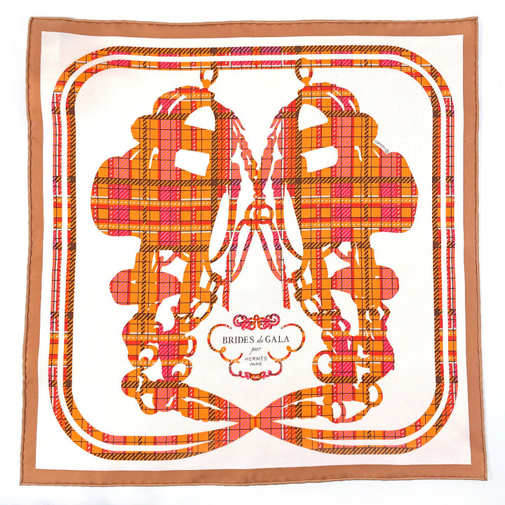 Hermes Silk Gavroche Scarf Pink