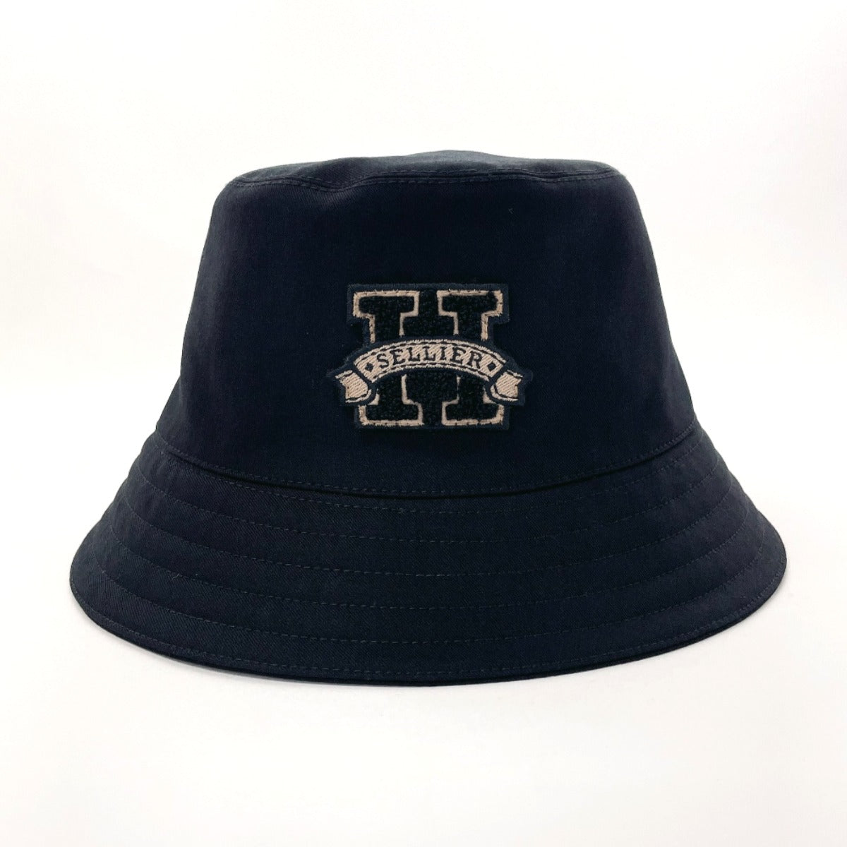 Hermes Cotton H Celerie Bucket Hat Black