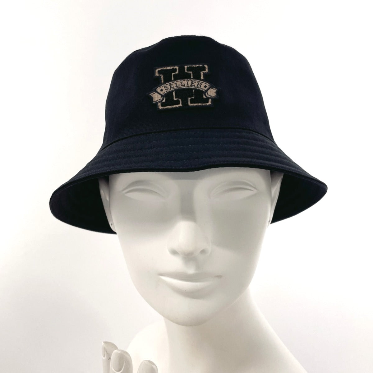 Hermes Cotton H Celerie Bucket Hat Black