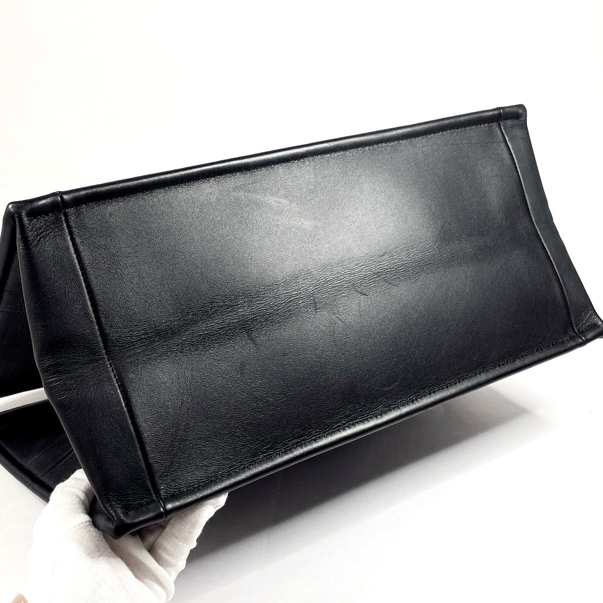 Dior Leather Book Tote Medium Bag Black