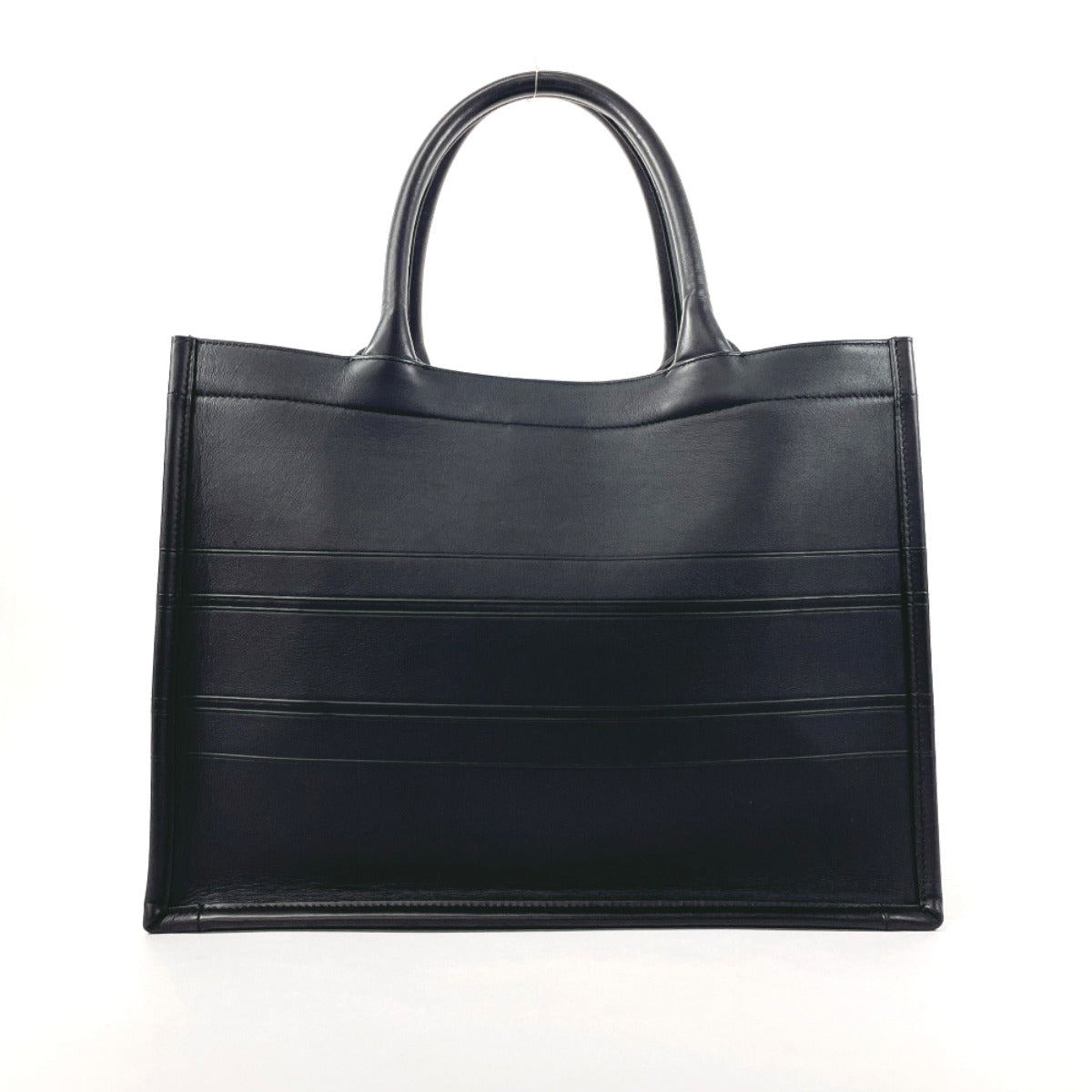 Dior Leather Book Tote Medium Bag Black