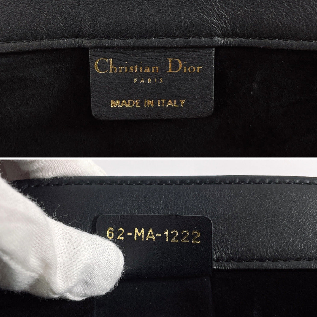 Dior Leather Book Tote Medium Bag Black