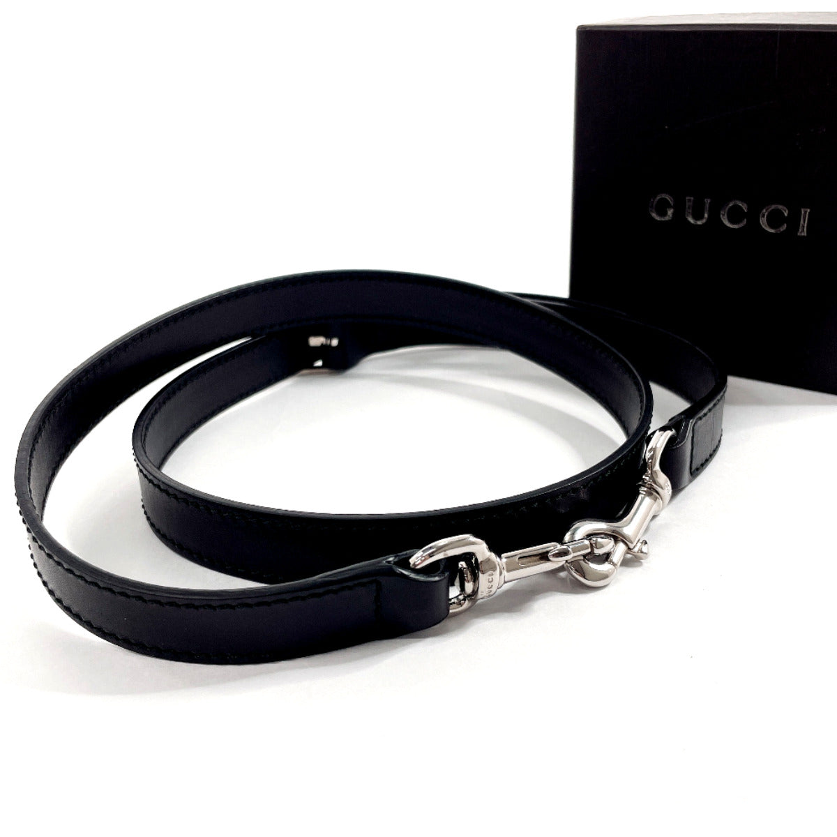 Gucci Leather Shoulder Strap Black