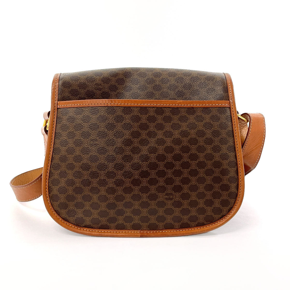 Celine Macadam Star Ball Shoulder Bag Brown