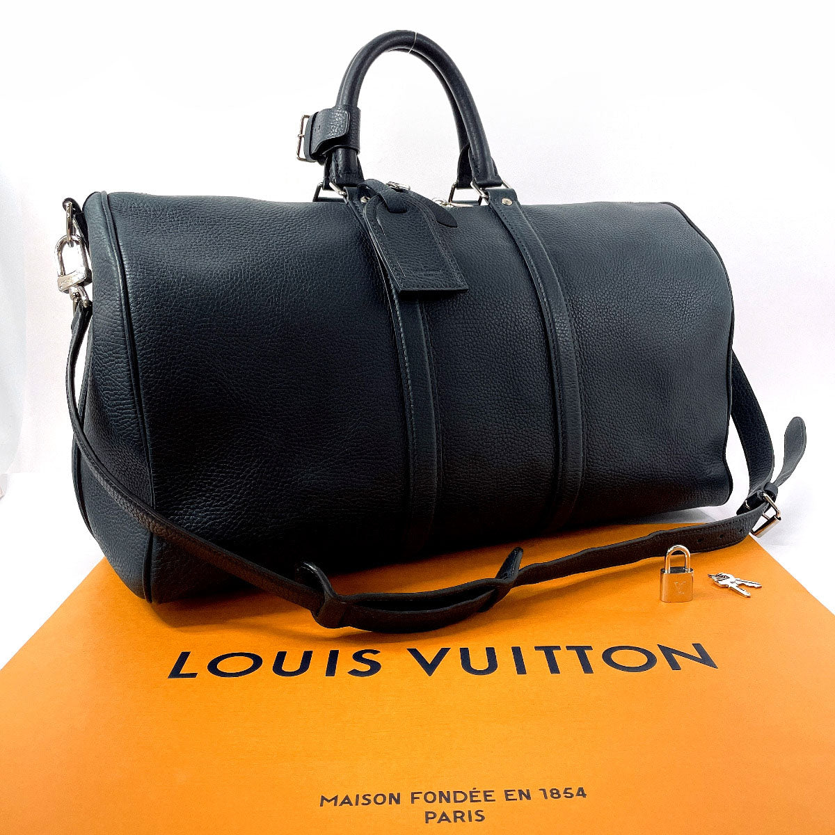 Louis Vuitton Keepall Bandouliere 45 Leather Bag