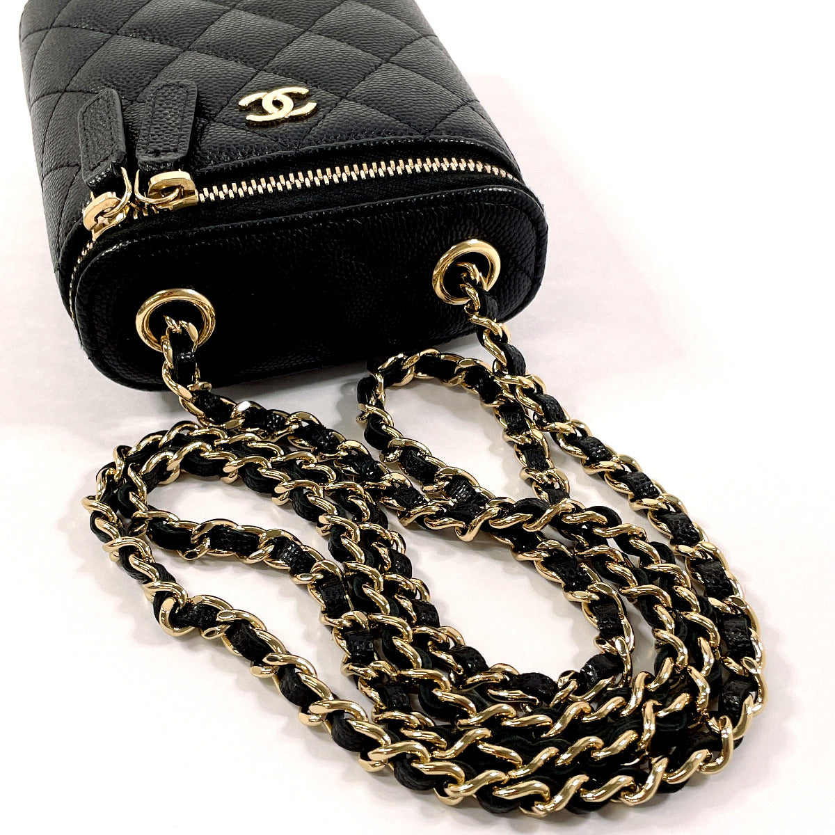 Chanel Matelasse Small Vanity Chain Bag