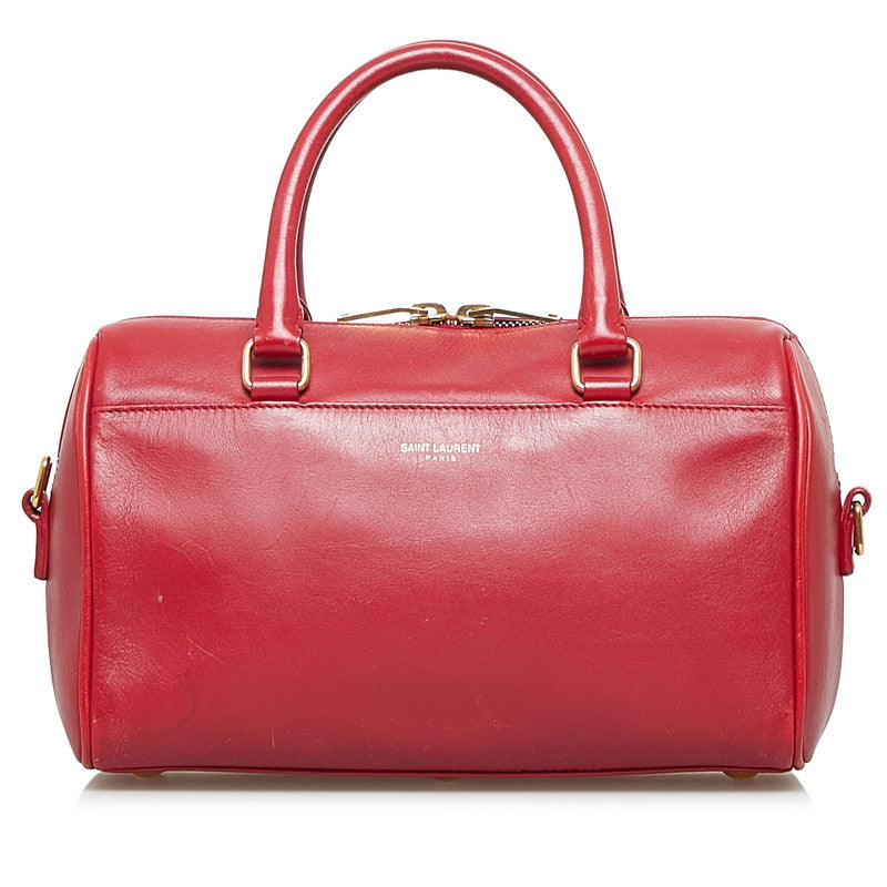 Yves Saint Laurent Classic Baby Duffle Bag Leather Handbag 330958 in Good condition