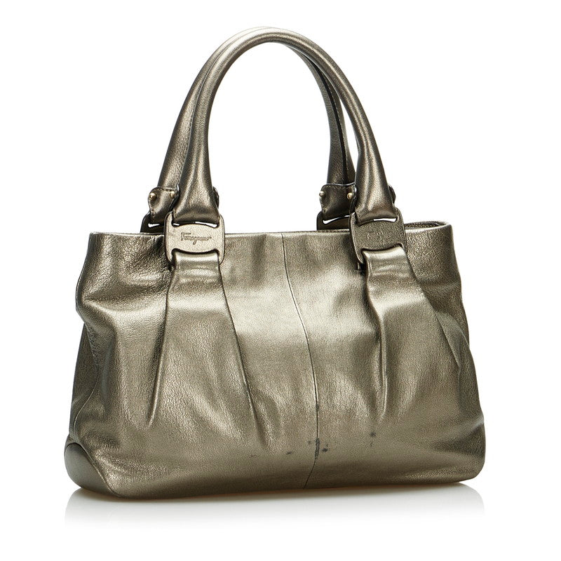 Vara Metallic Leather Handbag AU-21 B151