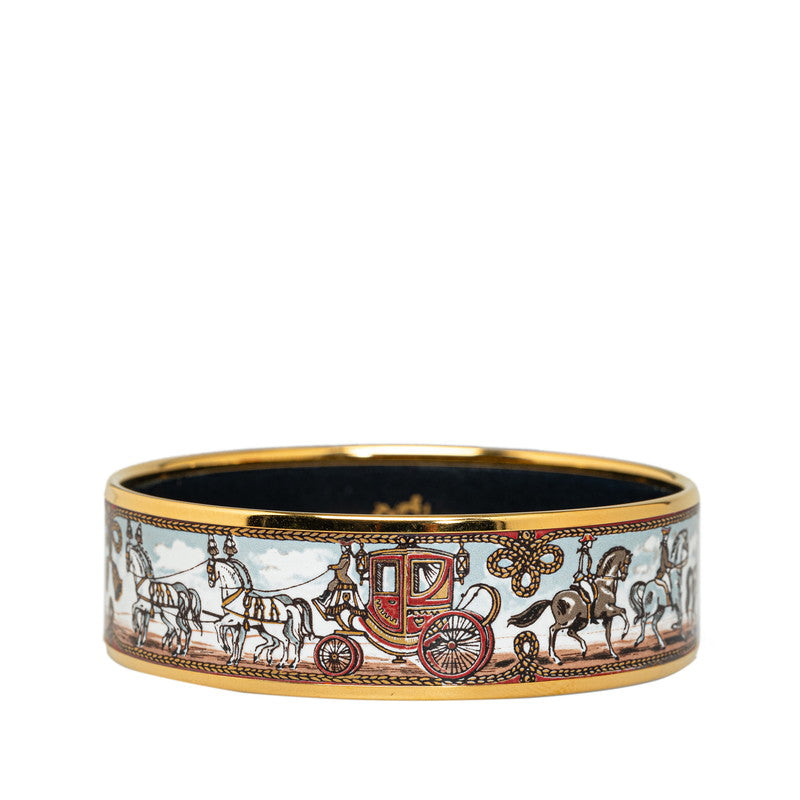 Enamel Horse and Carriage Bangle GM