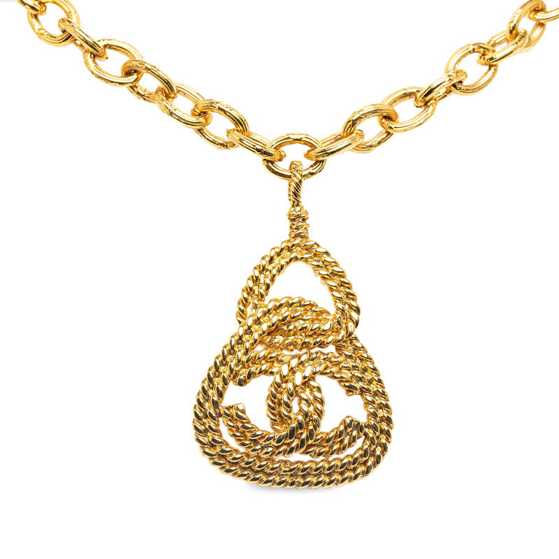 CC Braided Triangle Chain Necklace