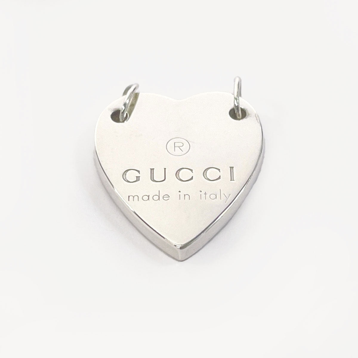 Gucci Silver 925 Heart Tag Pendant