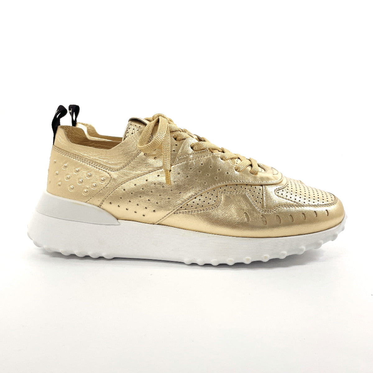 Tod's Leather Sneakers Gold Women