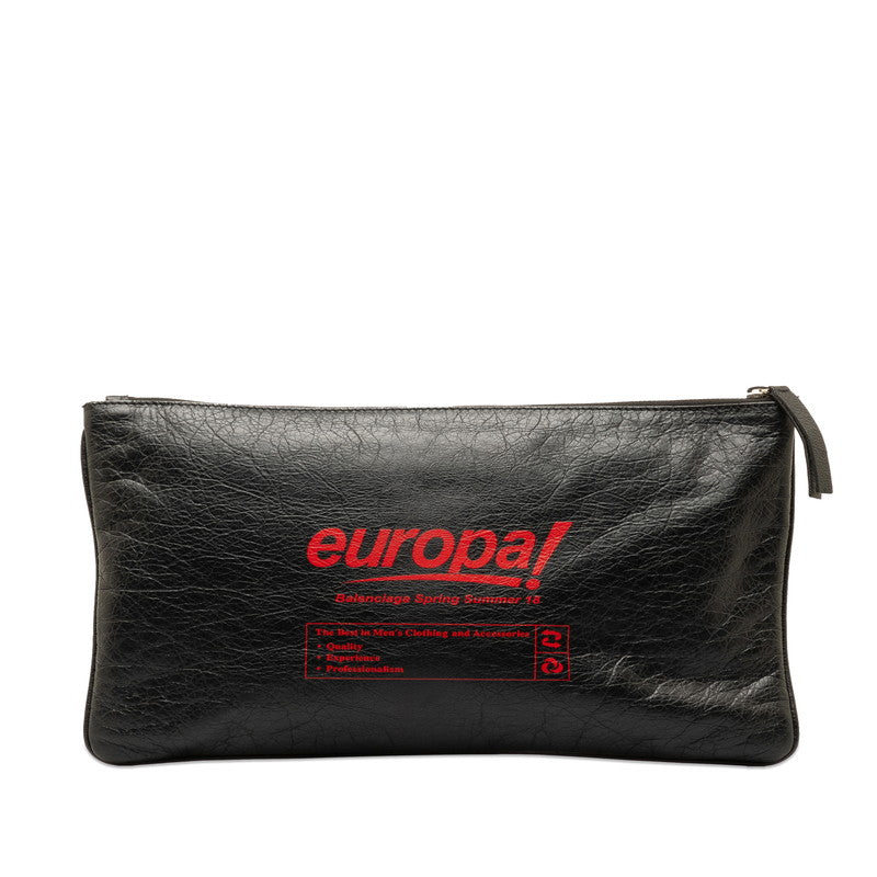 Leather Supermarket Clip M Clutch Bag 506794
