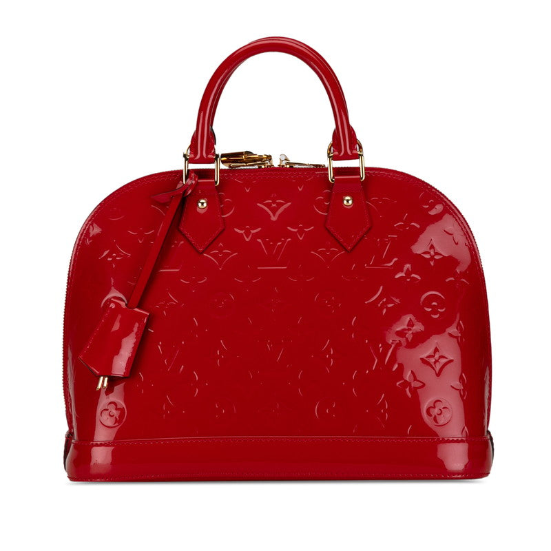 Louis Vuitton Alma MM Leather Handbag M90098 in Good condition