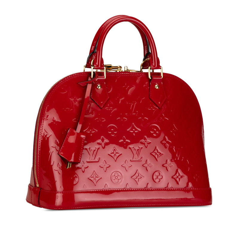 Louis Vuitton Alma MM Leather Handbag M90098 in Good condition