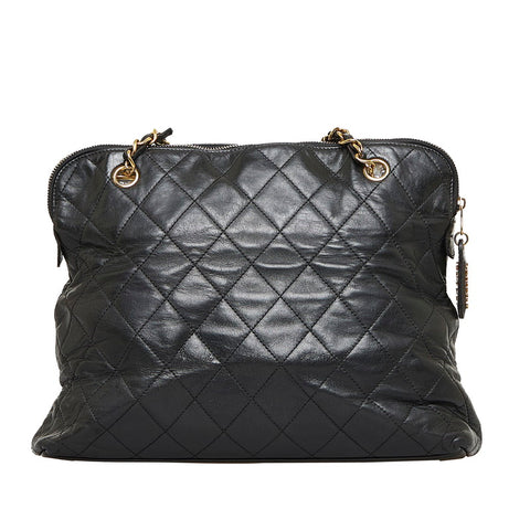 CC Quilted Leather Chain Shoulder Bag