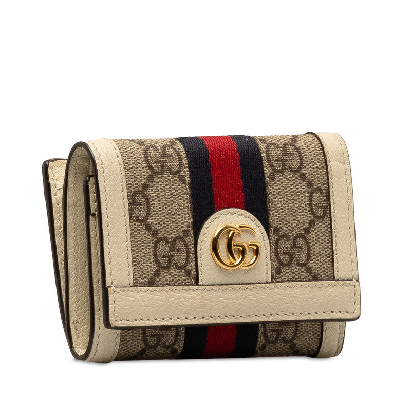 Gucci GG Ophidia Short Wallet  Canvas Short Wallet 644334 in Good condition
