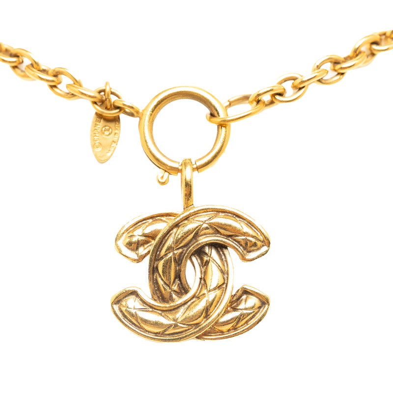Chanel CC Matelasse Chain Necklace  Metal Necklace in Good condition