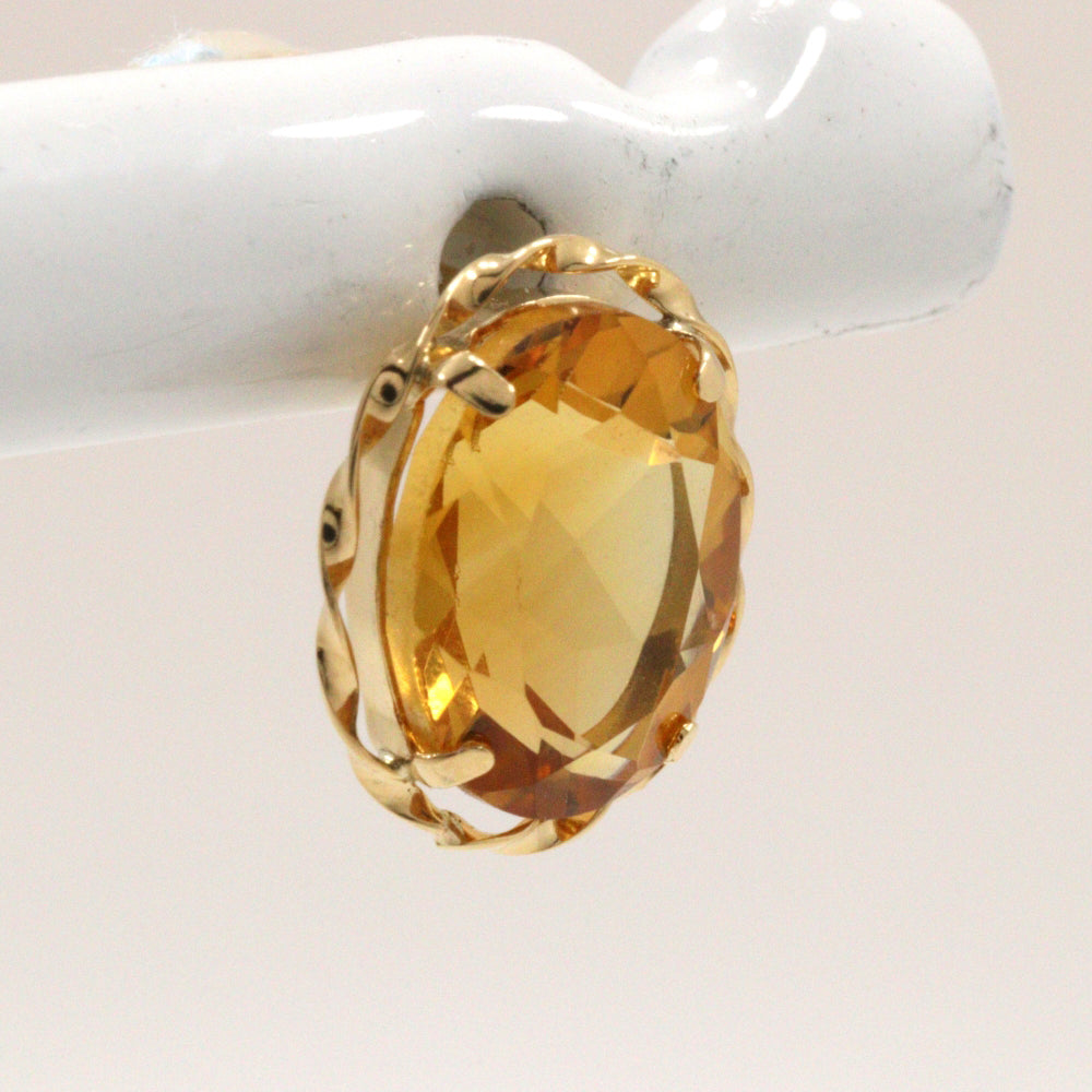 K18 Yellow Gold Citrine Earrings