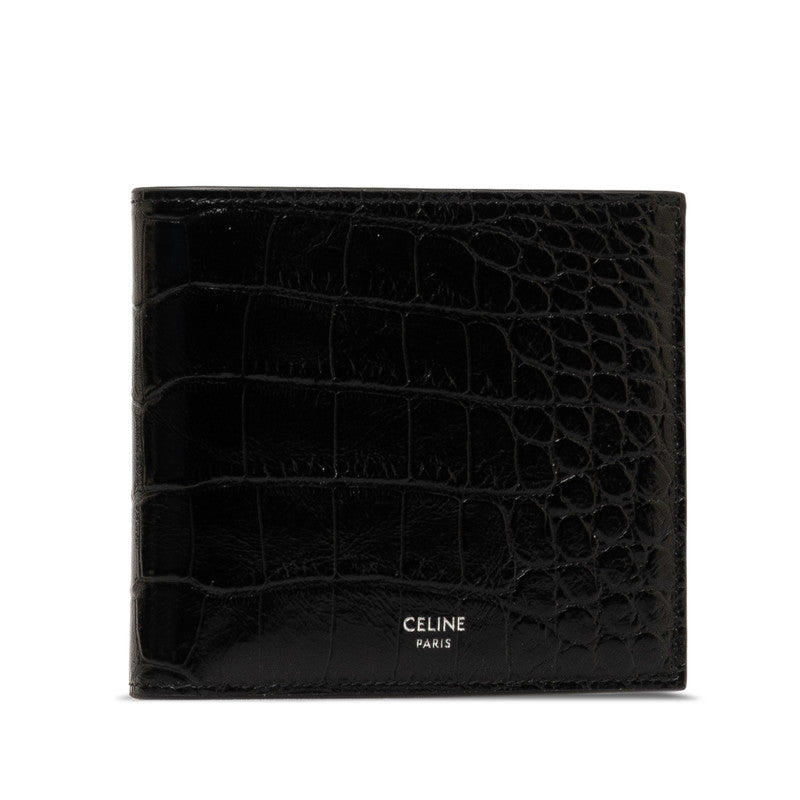 Embossed Leather Bifold Wallet