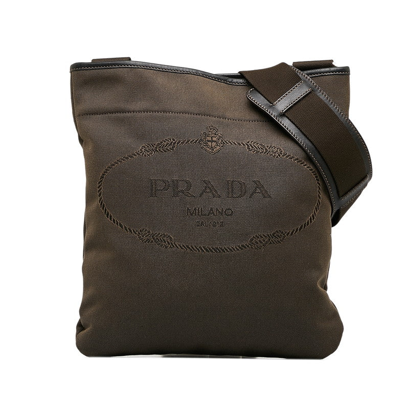 Prada Canapa Logo Shoulder Bag  Canvas Shoulder Bag in Good condition