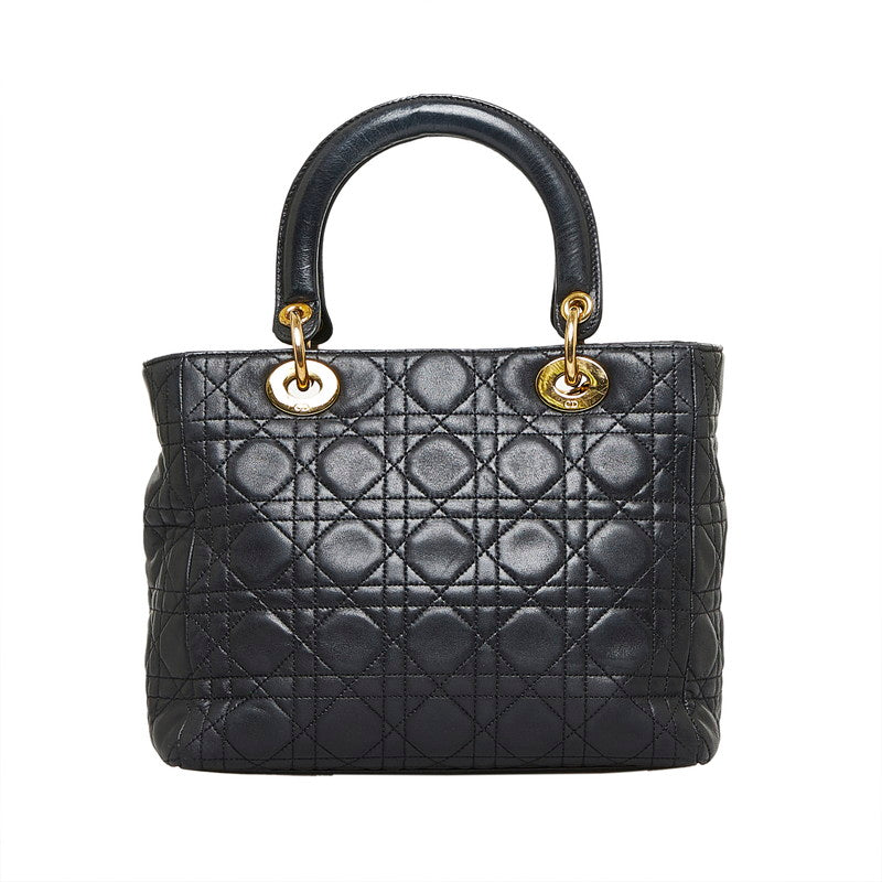 Medium Cannage Leather Lady Dior