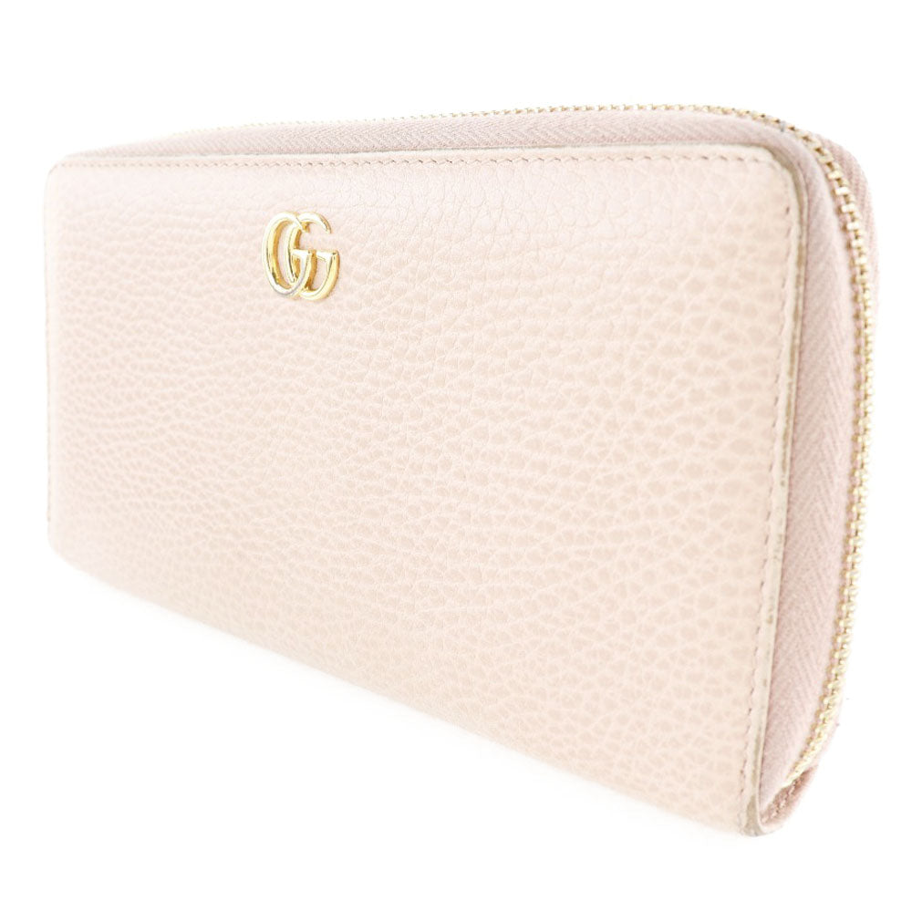 Gucci Leather Long Wallet Light Pink