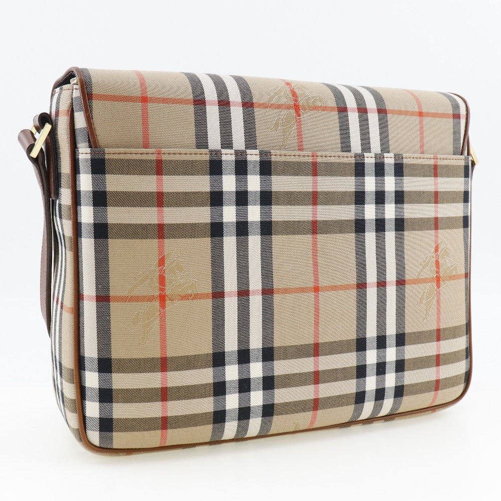 Burberry Canvas Leather Shoulder Messenger Bag