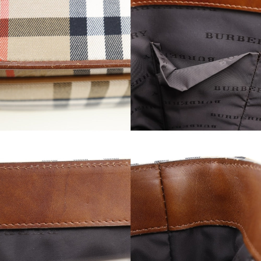 Burberry Canvas Leather Shoulder Messenger Bag