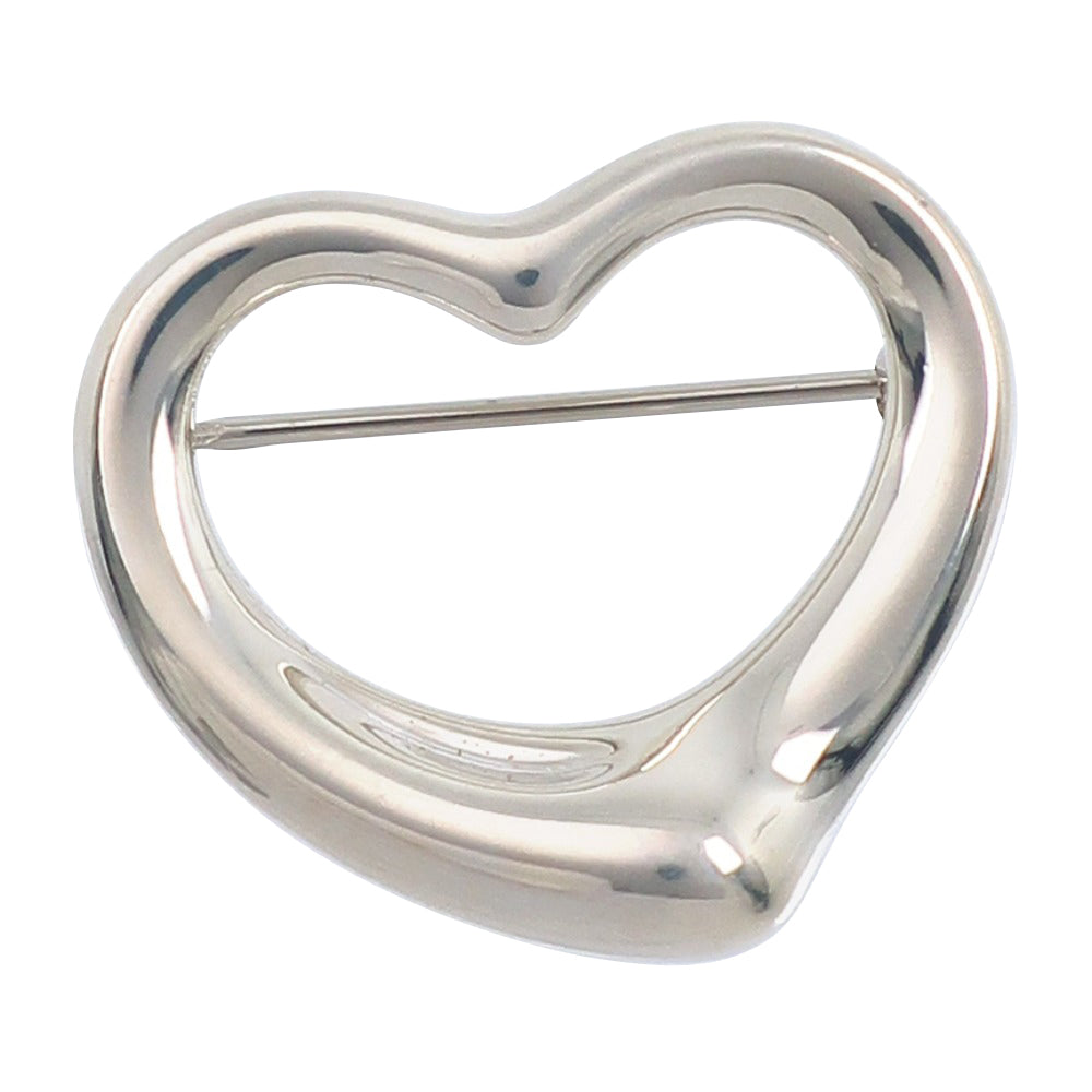 Tiffany Open Heart Brooch Silver 925