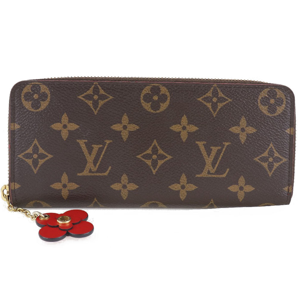 Louis Vuitton Clemence Wallet Canvas Long Wallet M60742 in Very Good Condition