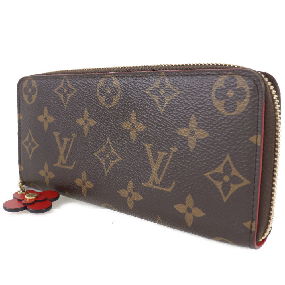 Louis Vuitton Clemence Wallet Canvas Long Wallet M60742 in Very Good Condition