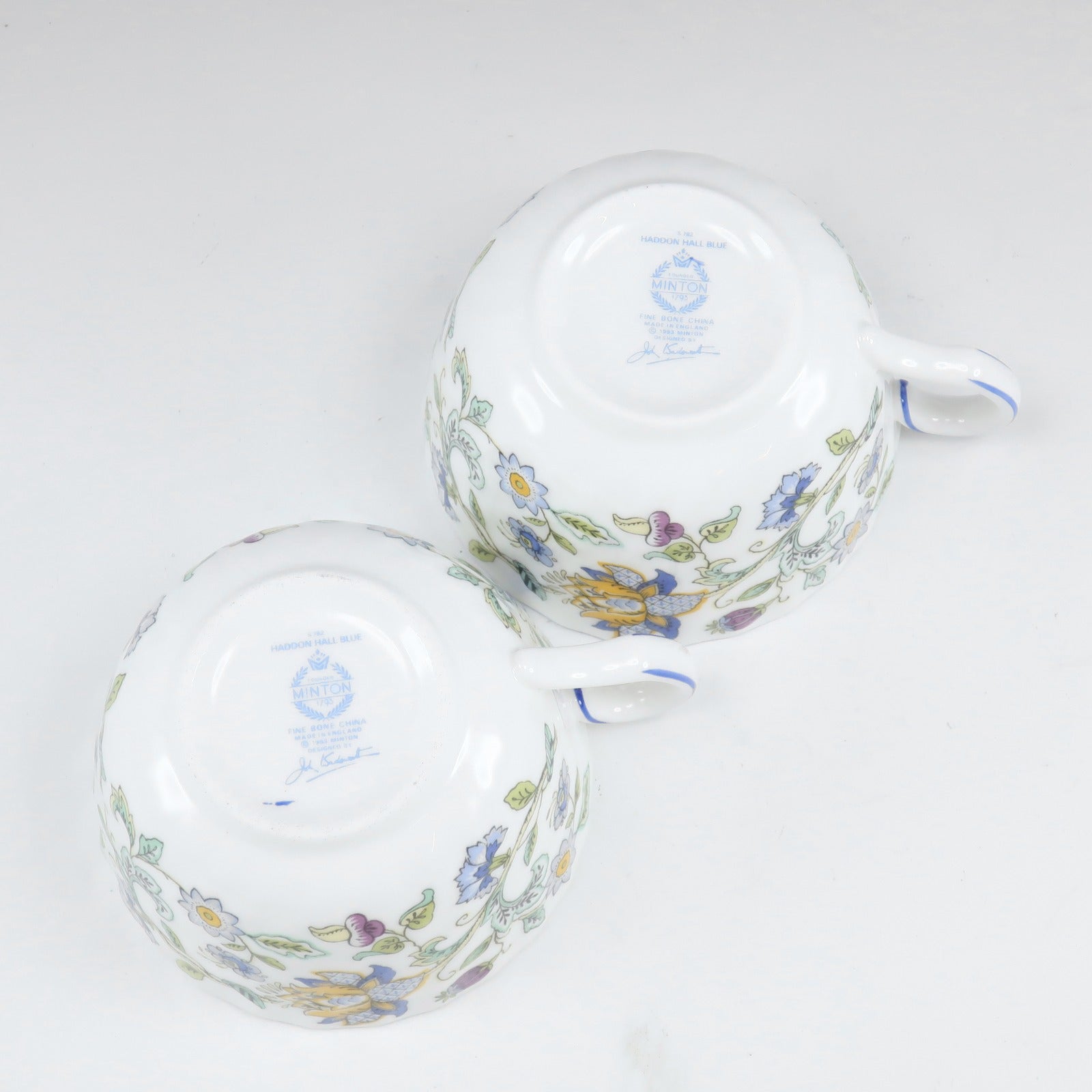 Minton Haddon Hall Blue Porcelain Cup & Saucer