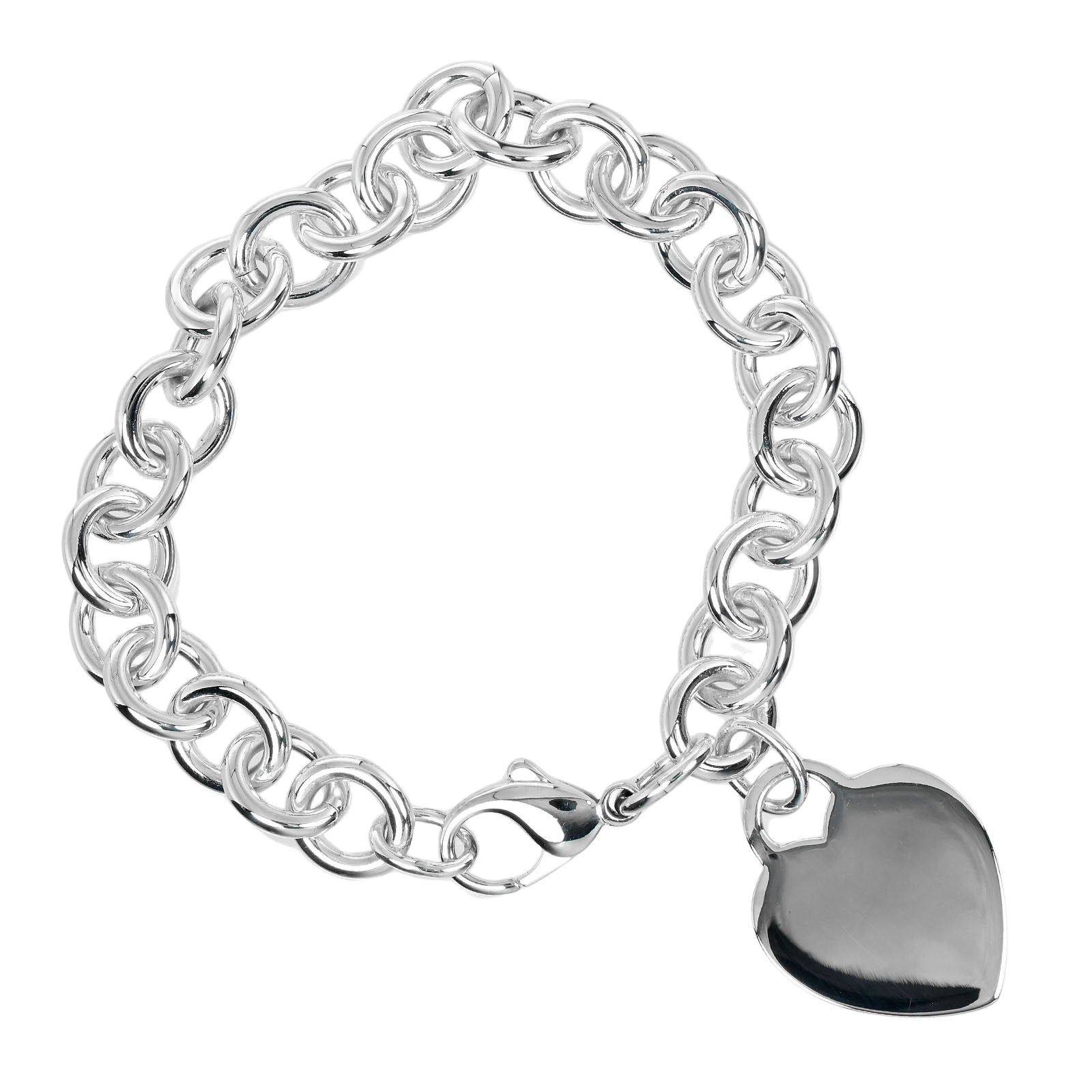 Tiffany & Co Silver Heart Tag Bracelet