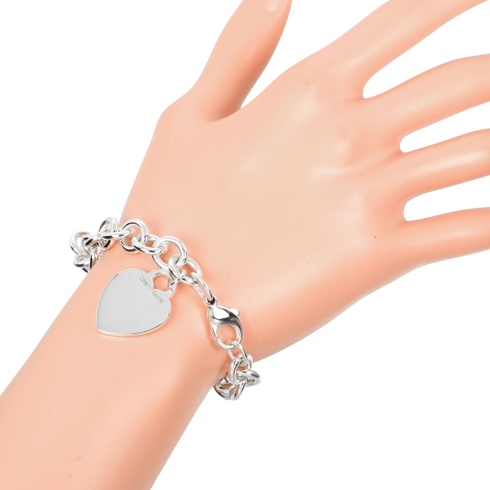 Tiffany & Co Silver Heart Tag Bracelet