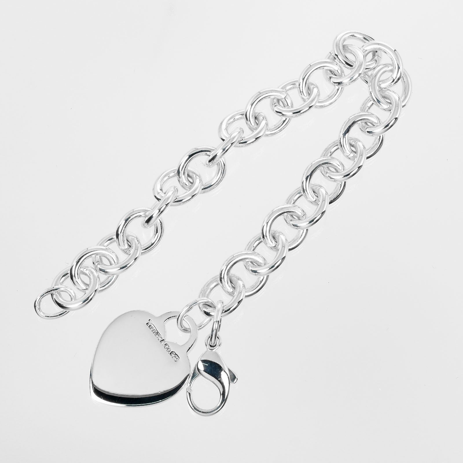 Tiffany & Co Silver Heart Tag Bracelet