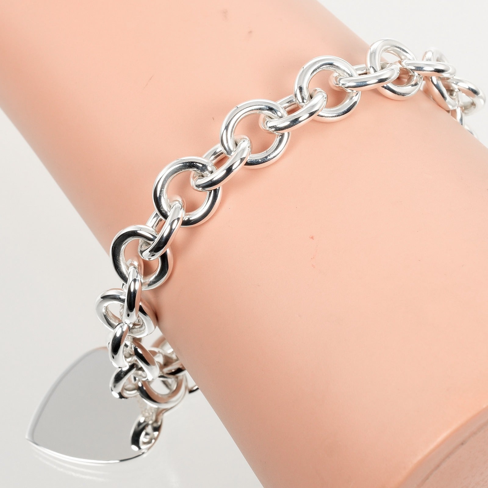 Tiffany & Co Silver Heart Tag Bracelet