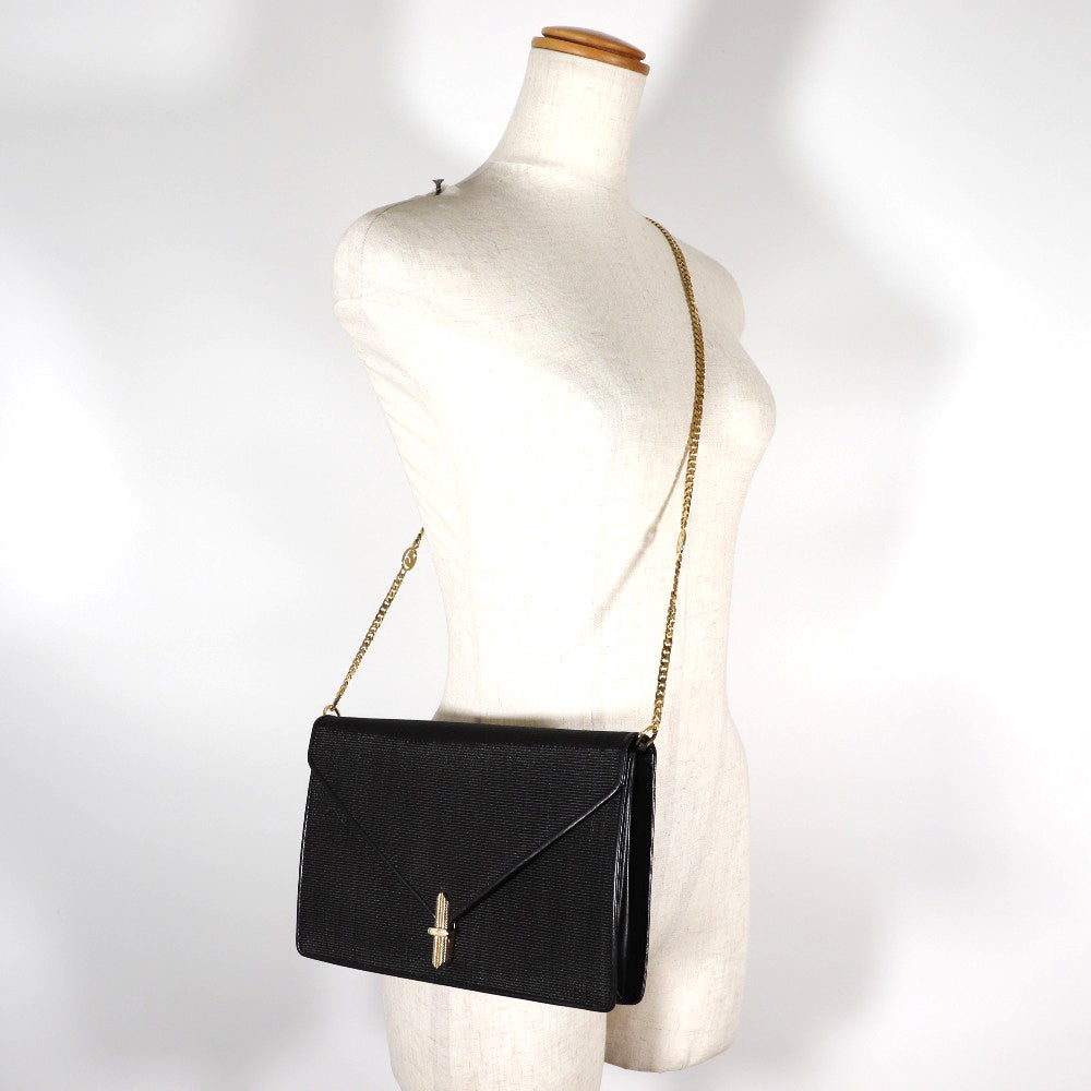 Horsehair Leather Clutch Bag 2WAY Shoulder